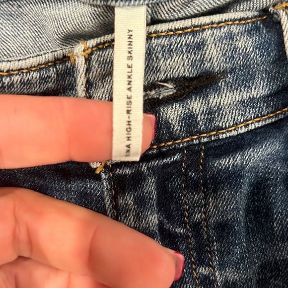 Rag & Bone Nina High Rise Ankle Skinny Distressed size 29 - Picture 4 of 4